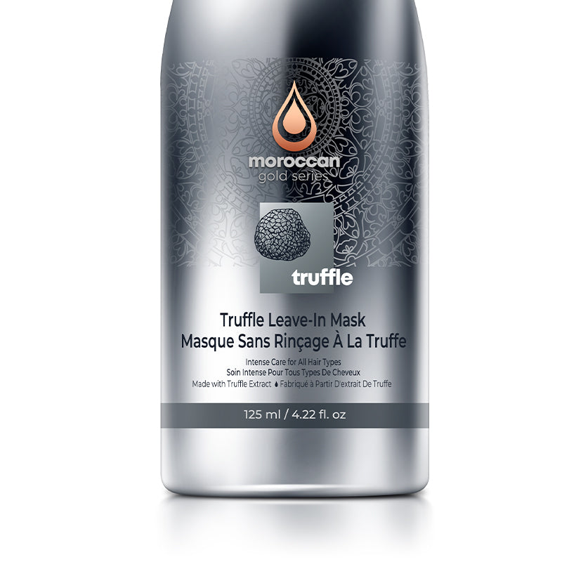 Moroccan Gold Series Truffle Leave-In Mask – Leave-In Hair Mask – Hair Detangler Spray – Nourishing & Detangling Leave In Conditioner Spray for Curly Frizzy, Damaged Hair, 4.22oz